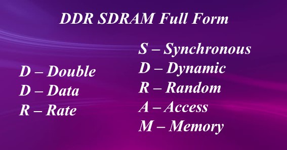 DDR SDRAM Full Form