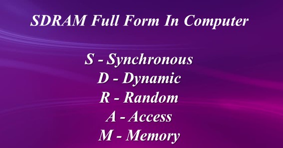 SDRAM Full Form In Computer